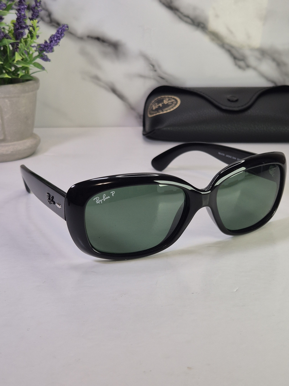Ray-Ban Polarized Jackie OHH. RB 4101 Women's Black Sunglasses